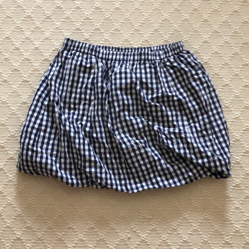 Cute j.crew gingham bubble mini skirt XS